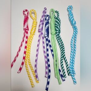 Rope Keychains Set Pendant  Craft Supplies Colorful 7 Pc Multicolor Bag Clip